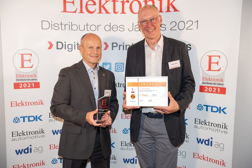 TTI vom Fachmedium Elektronik als „Distributor des Jahres“ ausgezeichnet